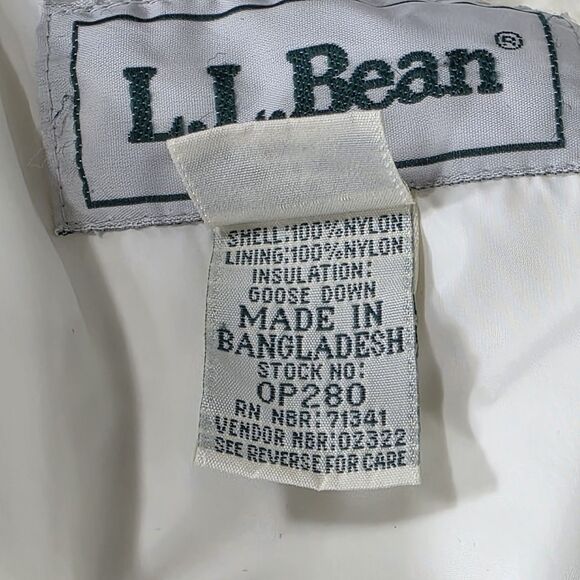 Vintage LL Bean Goose Down Puffer Jacket Women's Medium Stowaway Gorp Quilted - Picture 4 of 16